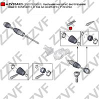 ПЫЛЬНИК НА ШРУС ВНУТРЕННИЙ BMW 5 F07/F10/F11  6 F06 GC GC/F12/F13  7 F01/F02
