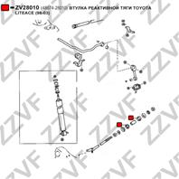 Втулка реактивной тяги toyota liteace (98-03)