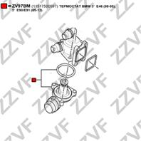 ТЕРМОСТАТ BMW 3 E46 (98-05)  3 E90/E91 (05-12)