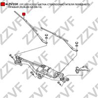 Щетка стеклоочистителя переднего правая (r) audi q5 (09-15)