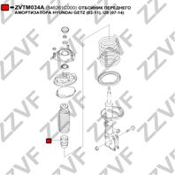 Отбойник переднего амортизатора hyundai getz (02-11)  i20 (07-14)