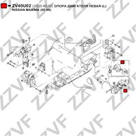 ОПОРА ДВИГАТЕЛЯ ЛЕВАЯ (L) NISSAN MAXIMA (00-06)