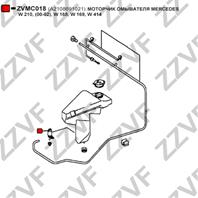 Моторчик омывателя mercedes w 210  (00-02)  w 168  w 169  w 414