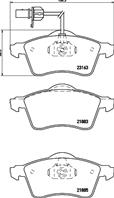 Колодки тормозные передние с датчиками износа 8DB355008931 от компании HELLA