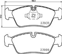 Колодки тормозные bmw e87/e90/e91 1.8/2.0i/2.0d 04&gt передние