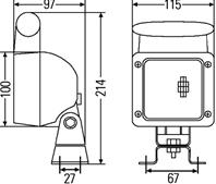 Фара рабочего освещения - автомобиля - 12v