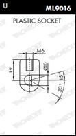 Амортизатор капота MERCEDES-BENZ: C-CLASS (W203) 3.5/C 180 (203.035)/C 180 Kompressor (203.046)/C 2...