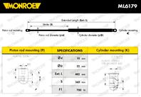 Амортизатор крышки багажника OPEL: MERIVA B all 10-