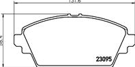 Колодки тормозные NISSAN PRIMERA (P12) 02&gt/ALMERA TINO 00&gt05 передние