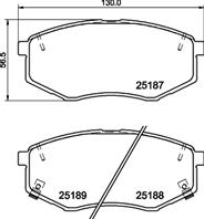 Колодки тормозные KIA SOUL 14-/HYNDAI i20 10-/SONATA 09- передние