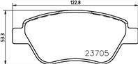Колодки тормозные OPEL CORSA D 06&gt передние
