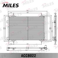 MILES ACCB022 Конденсер CITROEN C4 / 307 1.4/1.6/2.0 02-