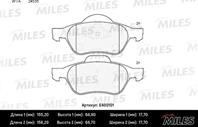 Колодки тормозные (Новая смесь) RENAULT MEGANE II/LAGUNA II/SCENIC II передние  E400101