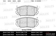 MILES E100160 Колодки тормозные HYUNDAI SONATA V(NF)/KIA OPIRUS 05- передние