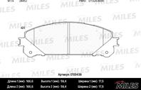 Колодки тормозные LEXUS RX 09-/TOYOTA HIGHLANDER 07- передние E100439