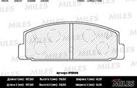 Колодки тормозные дисковые задние E110149 от компании MILES