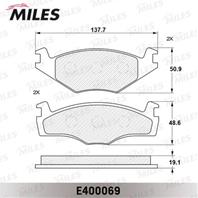 Колодки тормозные VOLKSWAGEN G2 1.6/G3 1.4/1.6/1.9D передние