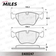 Колодки тормозные (Новая смесь) передние (BMW E46 99-05/E83 04-) (без датчика) E400247