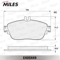 Колодки тормозные mercedes a(w176) 12-/b(w246) 11- передние l 144мм lowmetallic