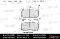 Колодки задние (lexus gs 3.0-4.6 05-/is 2.2-2.5 05-) e110237