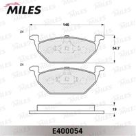 Колодки тормозные (Новая смесь) AUDI A3 97&gt/VW G4/SKODA OCTAVIA 97&gt09 1.4/1.6/1.8 передние  E400054