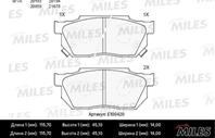 Колодки тормозные HONDA CIVIC/CRX/PRELUDE 83-95 передние (TRW GDB325) E100420