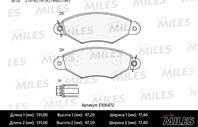 Колодки тормозные NISSAN KUBISTAR 03-/RENAULT KANGOO 97- передние (TRW GDB1321) E100472