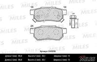 Колодки тормозные honda accord 85-89/civic 87-01 задние lowmetallic