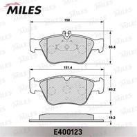 Колодки тормозные (Новая смесь) MERCEDES W210/W202/C208 2.0-2.8 передние  E400123