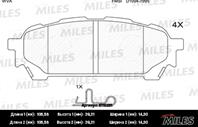 Колодки задние (subaru impreza 2.0 11.02-) e110251