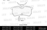 Колодки тормозные FORD FOCUS 9805/FIESTA 12- задние (TRW GDB1354) E110404