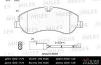 Колодки тормозные FORD TRANSIT 14-/CUSTOM 12- передние (TRW GDB1967) E100414