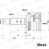 ШРУС HYUNDAI SOLARIS/KIA RIO II-III 05- нар.  GA20664