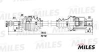 Привод в сборе RENAULT MEGANE I 1.4-2.0 96-03 прав. +ABS