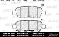 Колодки задние (infiniti ex  fx  g  m  nissan qashqai  murano (z50  z51)) e110008