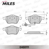 Колодки тормозные (Новая смесь) передние (FORD GALAXY (WGR), VW SHARAN (7M_)) (с датчиком) E400111