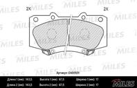 Колодки тормозные toyota hilux 05 передние lowmetallic