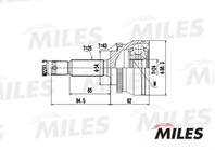 ШРУС MITSUBISHI GALANT VII 2.0GLSI/GLSTD 92-96 нар. +ABS