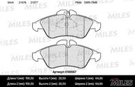 MILES E100067 Колодки тормозные MERCEDES SPRINTER (901-904) 95&gt06/VOLKSWAGEN LT 28-46 передние