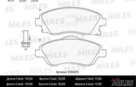 Колодки тормозные OPEL CORSA C 01/TIGRA B 04 передние (TRW GDB1570) E100479