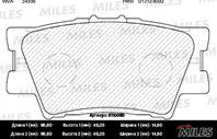 MILES E110060 Колодки тормозные RAV 4 06&gt/CAMRY 2.4/3.5 06&gt задние