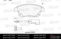 MILES E110110 Колодки тормозные FORD TRANSIT 06- задние с датчиком