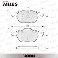 Колодки тормозные FORD FOCUS II 04-/III 10-/MAZDA 3 03-/VOLVO S40 04- передние