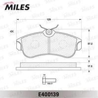 Колодки тормозные (Новая смесь) NISSAN ALMERA 00&gt/PRIMERA 93&gt03 передние  E400139