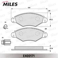 Колодки тормозные PEUGEOT 206/206SW 01&gt(-ABS) передние