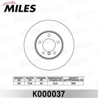 Диск тормозной bmw 3 e90/91/92 2.0-2.5 05-/x1 e84 2.0 09- передний d=312мм. k000037