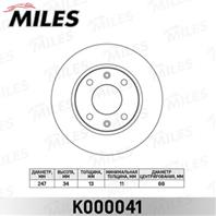 Диск тормозной CITROEN XSARA 97-05/PEUGEOT 206 98-/306 93-01 передний не вент.