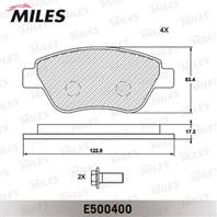 Колодки тормозные FIAT ALBEA 01-09 передние Ceramic