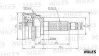 ШРУС DAEWOO MATIZ 0.8-1.0 98- нар. +ABS