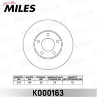 Диск тормозной mazda 3 1.4/1.6 03&gt/mazda 5 15 1.8/2.0/2.0d 03&gt передний вент. k000163